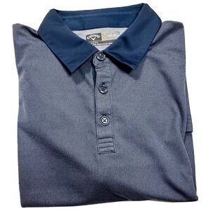 Callaway Polo Men's XL Navy Golf Short Sleeve Opti-Dri Casual Polo Shirt